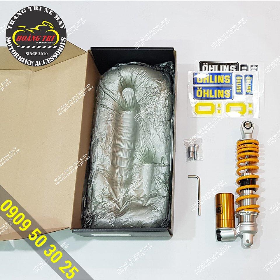 Đập hộp phuộc Ohlins YA 768 bình dầu dưới chính hãng