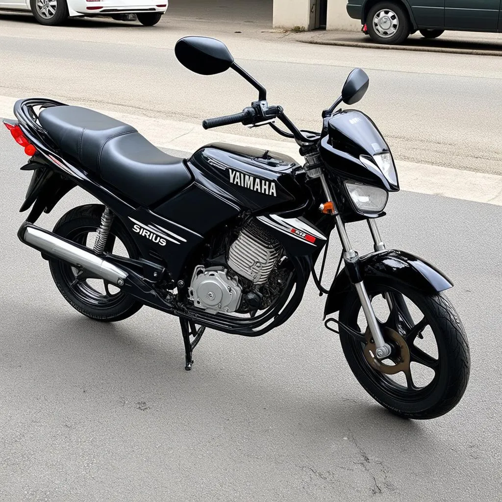 Xe máy Yamaha Sirius 50cc cũ màu đen