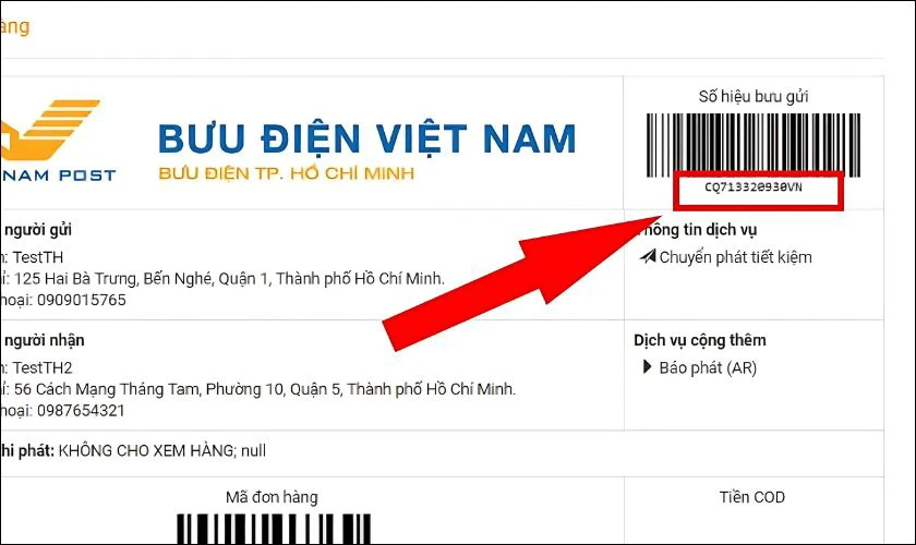 Cách tra cứu mã vận đơn VNPost