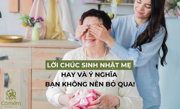 Lời chúc sinh nhật mẹ