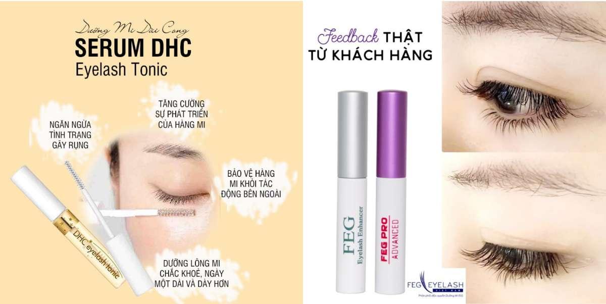 So sánh dưỡng mi FEG và DHC từ quan điểm của Shopshe