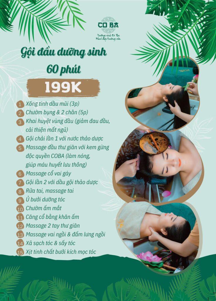 Gội đầu dưỡng sinh trung hoa 199K