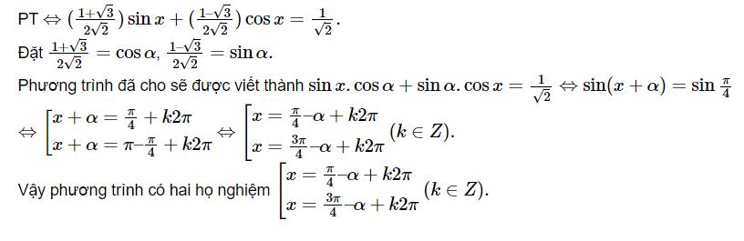 Giải phương trình lượng giác thường gặp lớp 11